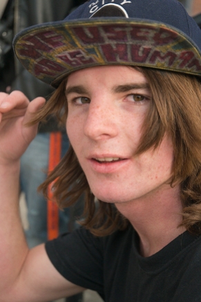 Nineteen year old Ian Brown talks about his job options, Thursday, Jan. 30, 2014, in Pocatello, Idaho. Brown, who considers himself an artiist, takes a break from skateboarding, which helps him relieve stress. (ISU Photo/Terry Ownby)